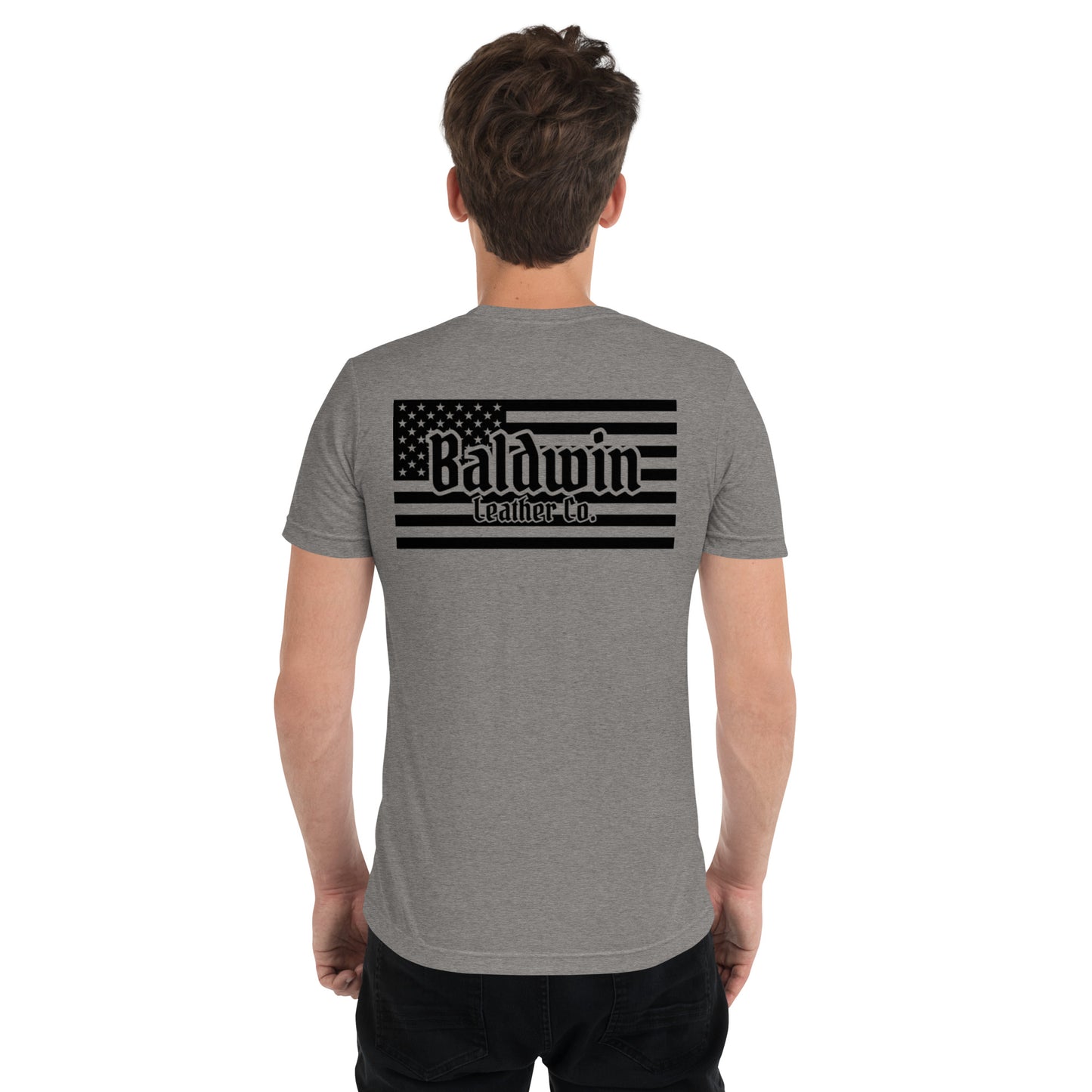 Quality Tri-Blend Short Sleeved American Flag