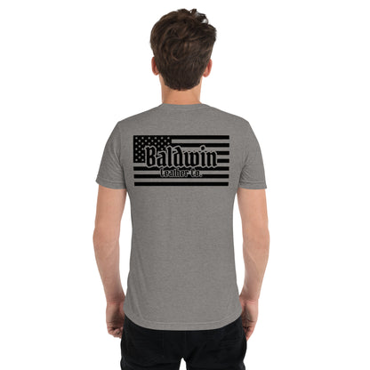 Quality Tri-Blend Short Sleeved American Flag