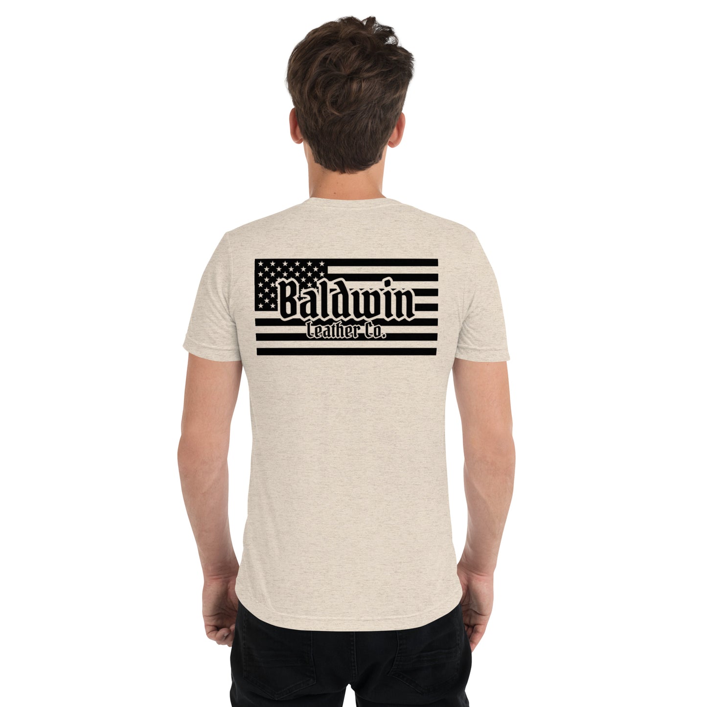 Quality Tri-Blend Short Sleeved American Flag