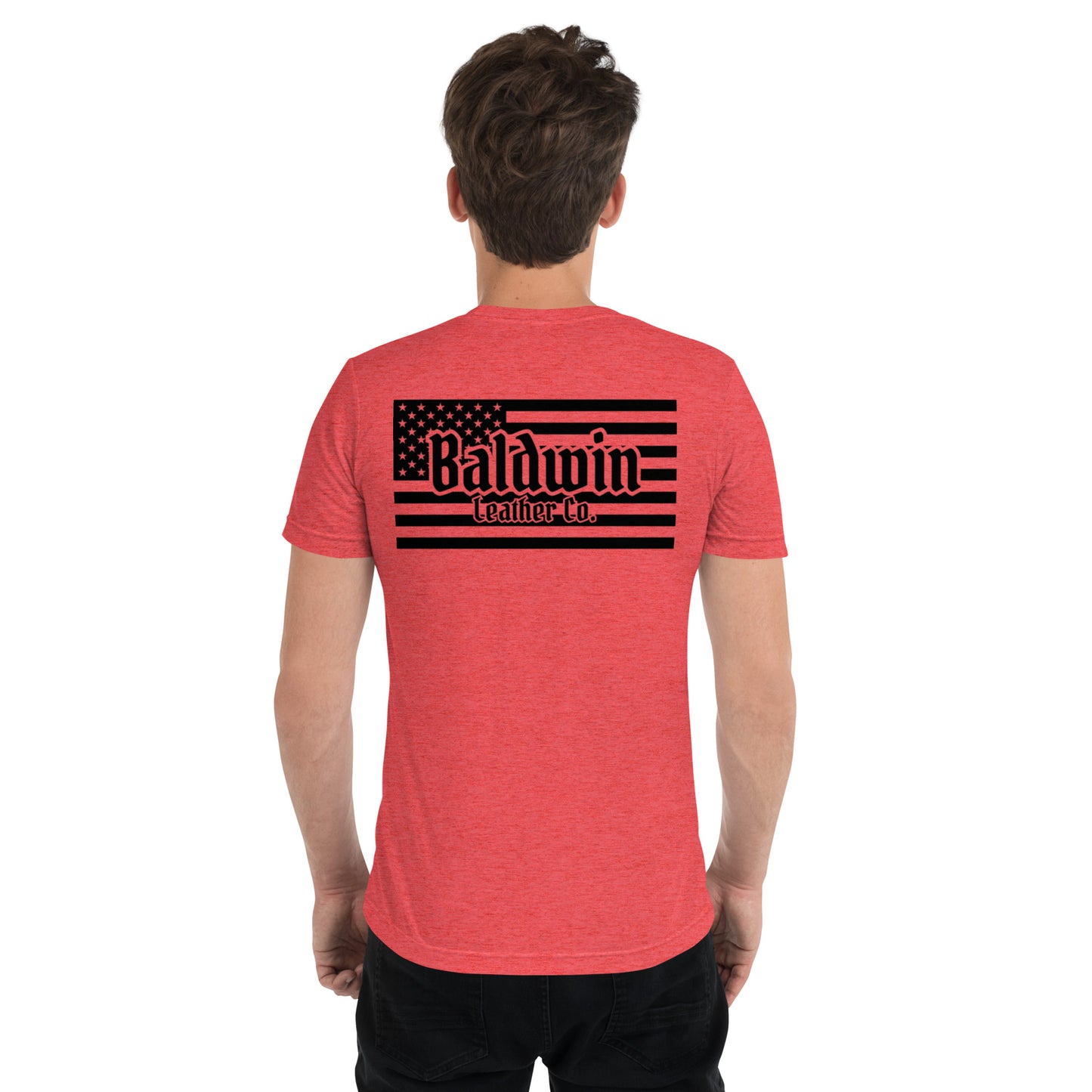 Quality Tri-Blend Short Sleeved American Flag