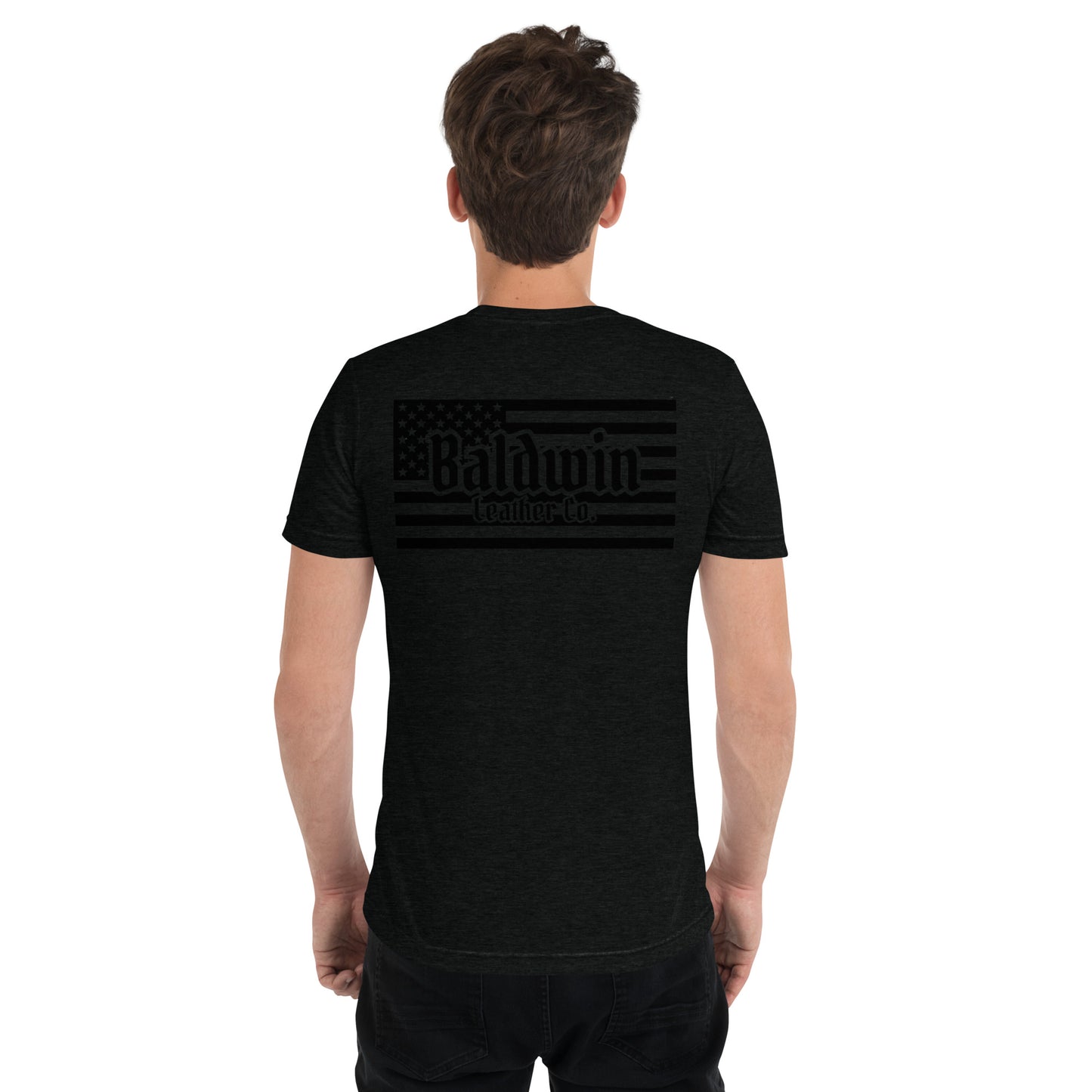 Quality Tri-Blend Short Sleeved American Flag
