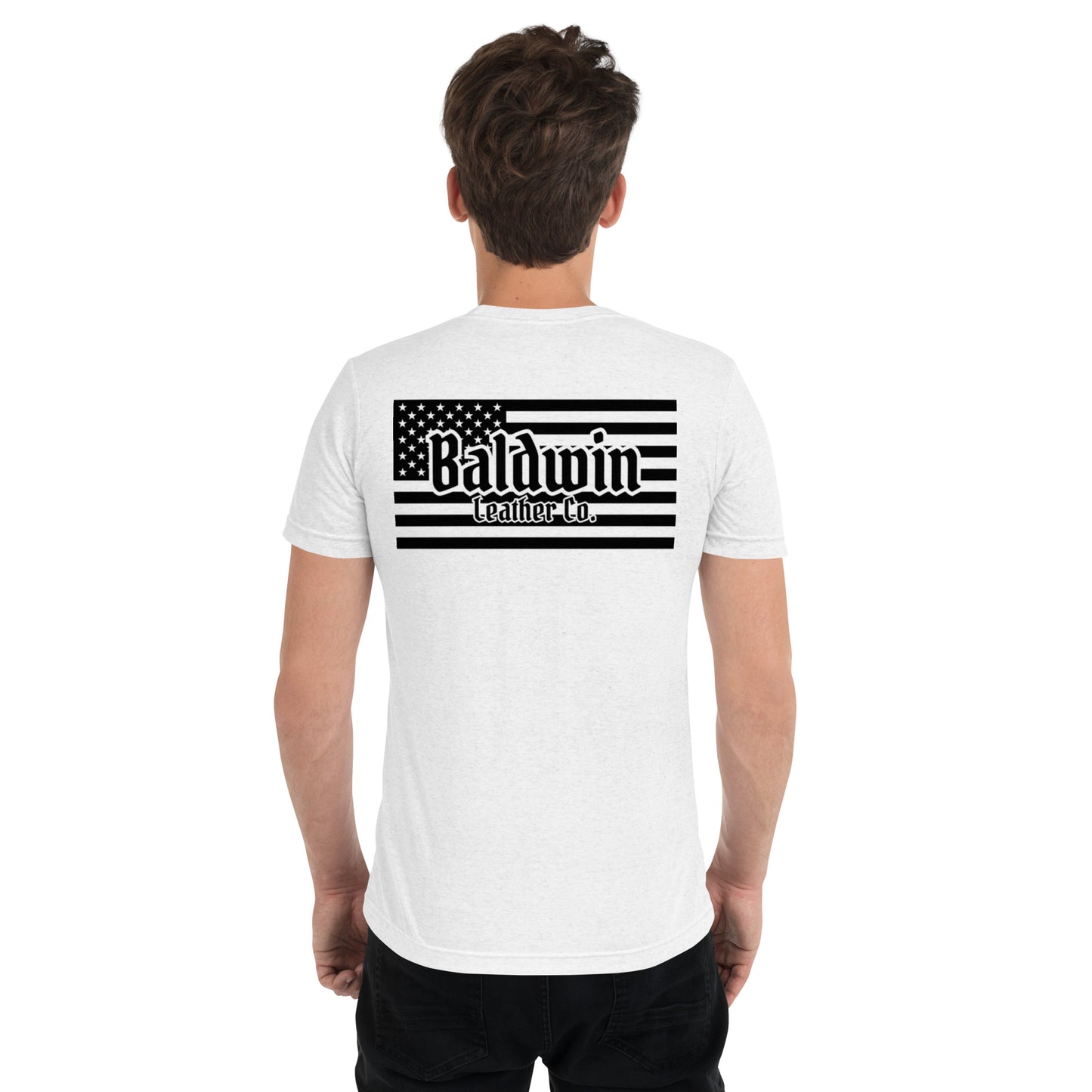 Quality Tri-Blend Short Sleeved American Flag