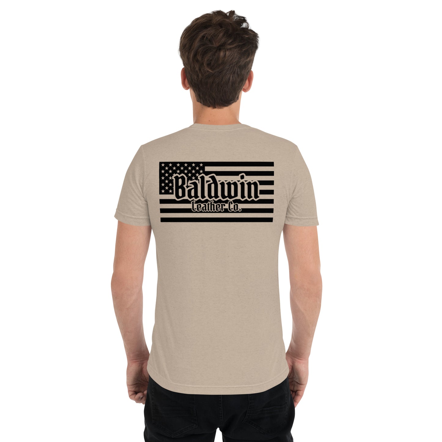 Quality Tri-Blend Short Sleeved American Flag